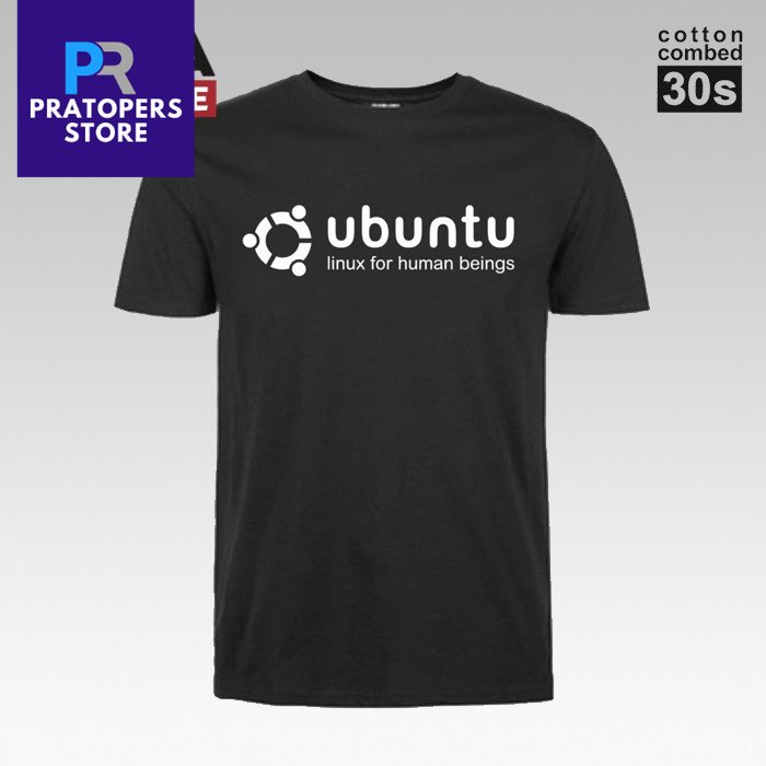 Kaos Tshirt Baju Distro / PROGRAMMER / LINUX UBUNTU LOGO