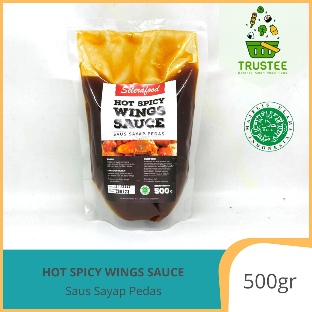 Hot Spicy Chicken Wings Sauce Saus Sayap Ayam Pedas SeleraFood 500 gr