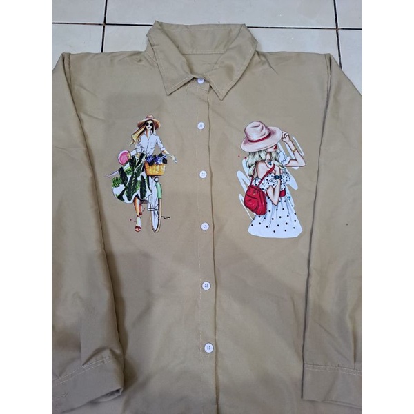 KEMEJA WANITA FASHION PRINTING
