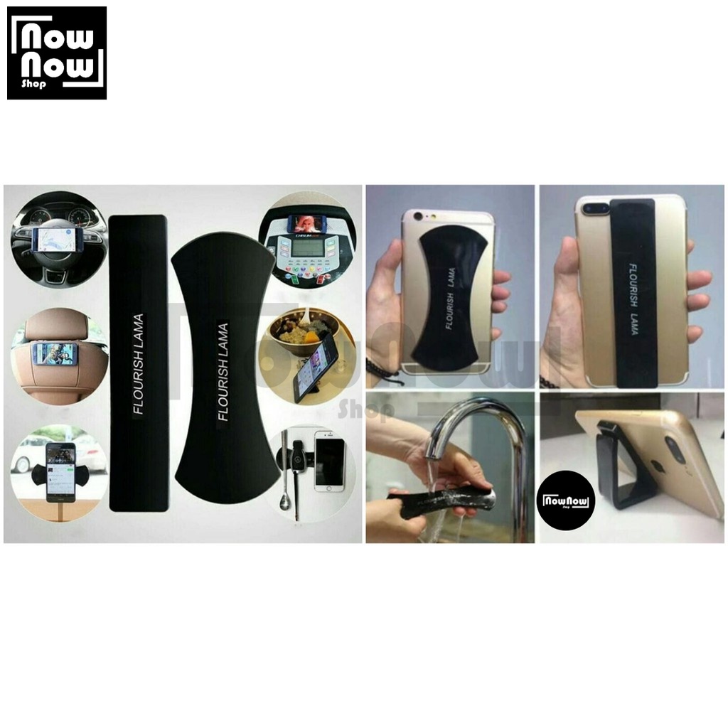 Flourish Lama Gel Perekat Untuk Handphone Standing dan Dinding Nano Rubber Gel Pad Fixate Gel Pads Stiker Holder Serbaguna Tempelan HP