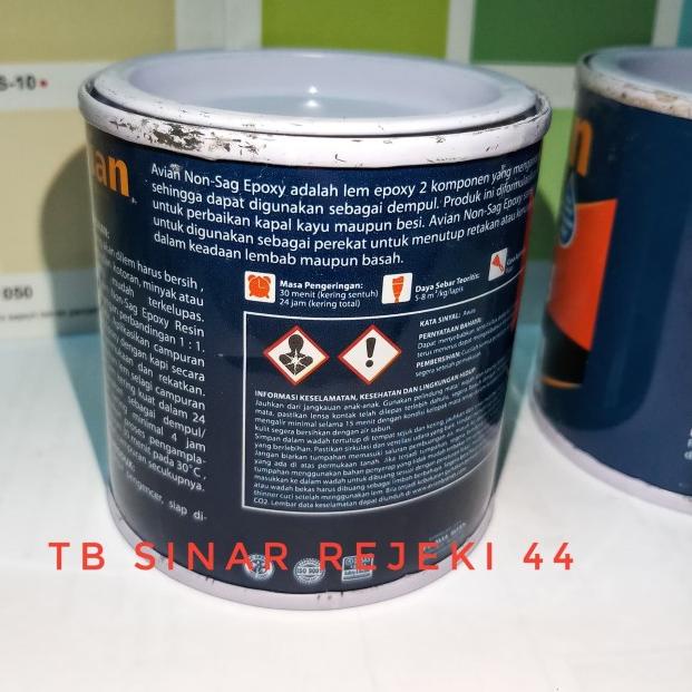 

AVIAN LEM EPOXY NON SAG 2 Komponen x 400 Gr = 800 Gram HARDENER RESIN