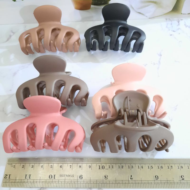 1pcs Jepit Rambut Cakar 5 Doff Ukuran 8 Cm