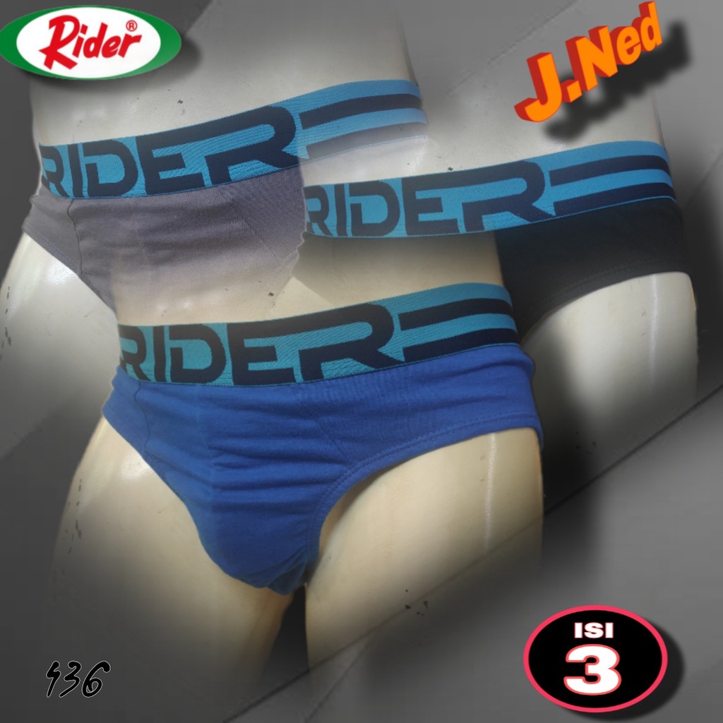 J436T (isi 3pcs) Celana Dalam Pria Cd Pria Celana Dalam Rider