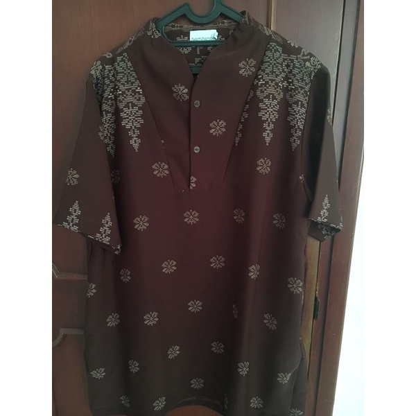 basandi top koko ria miranda maroon size L