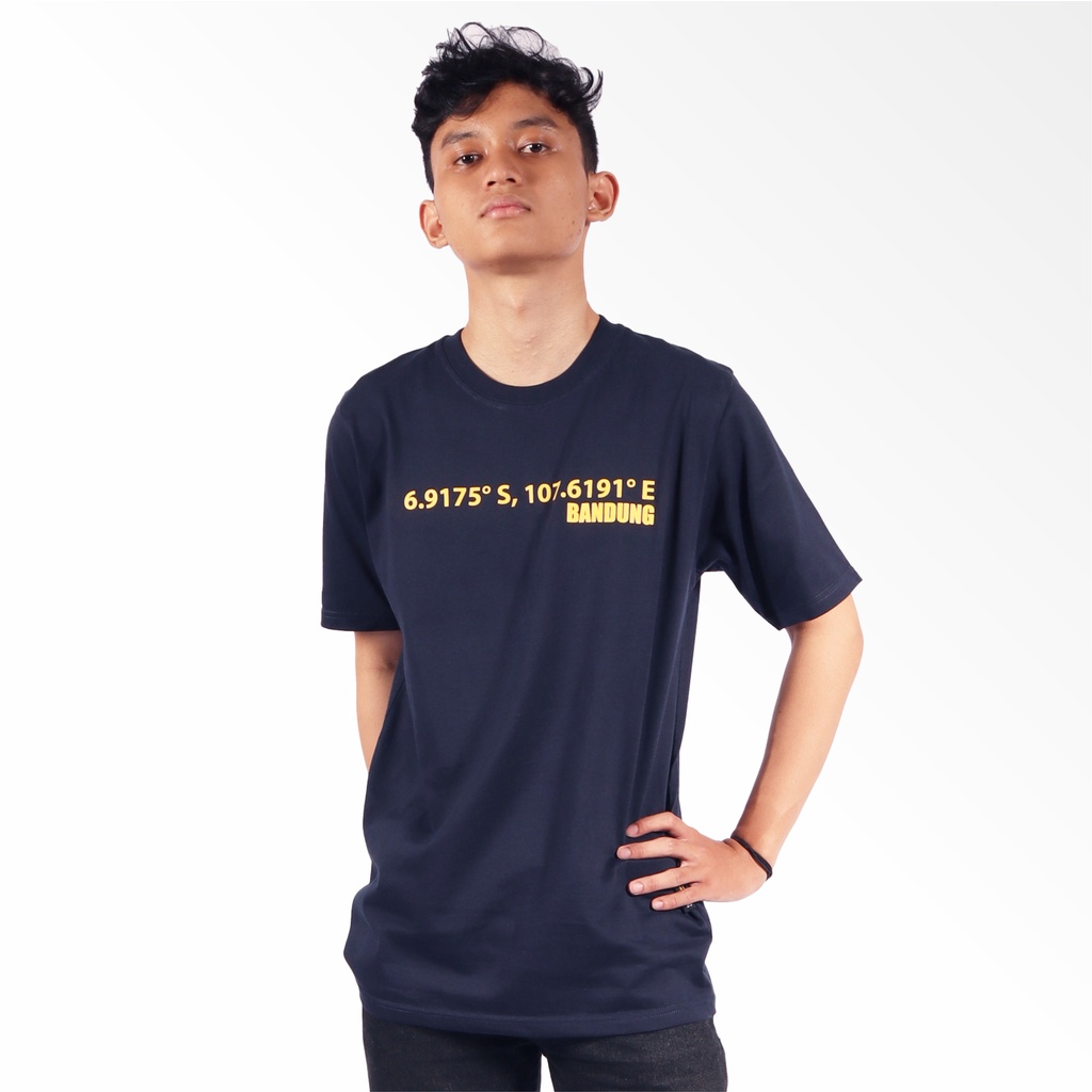 Kaos BaOng T Shirt Koordinat Navy / Kaos Bandung