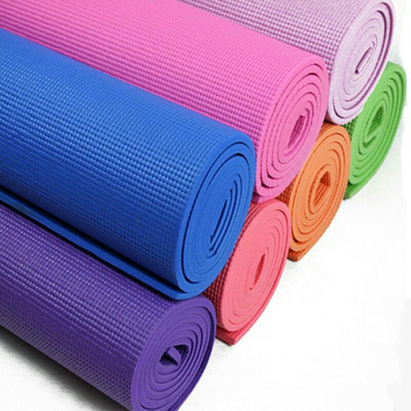 BEST SELLER Matras Yoga Premium TEBEL 5mm x 63cm x 171cm dan Anti Slip Murah FREE TAS  Hexagon Matras Olahraga -COD