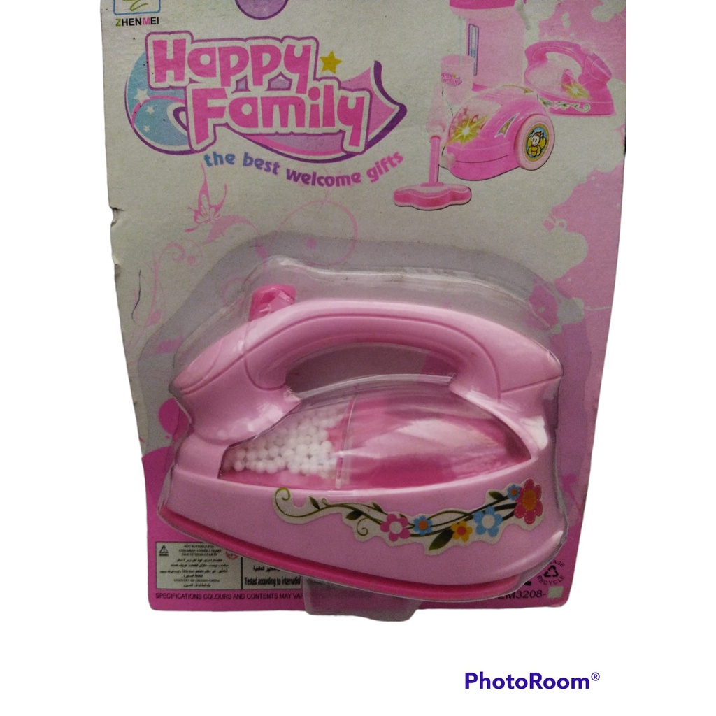 Mainan Anak setrika setrikaan mini Happy Family ZM3208