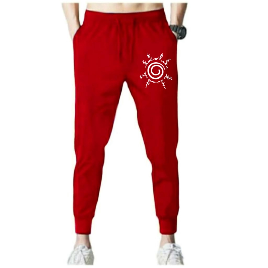 CELANA PANJANG JOGGER GAMBAR SEGEL UNISEX BAHAN FLEECE TEBAL / KUALITAS BAGUS / JOGGER PRINTING