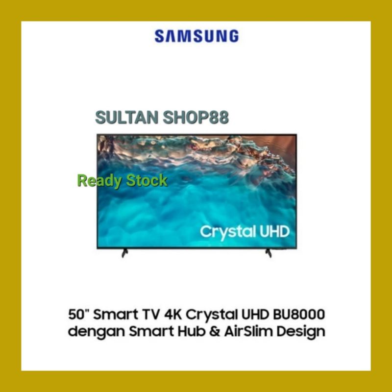 SAMSUNG LED TV CRYSTAL UHD 4K SMART TV 50 INCH UA50BU8000 I 50BU8000 SAMSUNG 4K UHD SMART TV