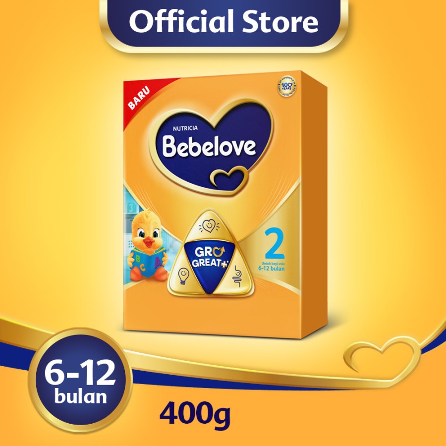 Bebelove 2 Susu Formula Bayi 6-12 bln Kemasan 400gr Box