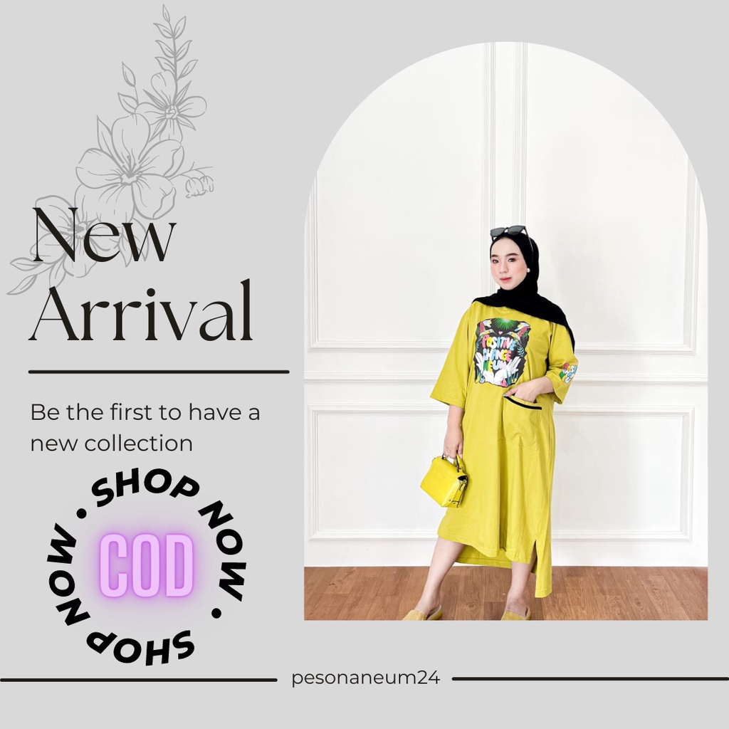 ATASAN TUNIK PANJANG WANITA / LONG TUNIK WANITA OVERSIZE NEUM / TUNIK OVERSIZE / ATASAN / LONG TUNIK