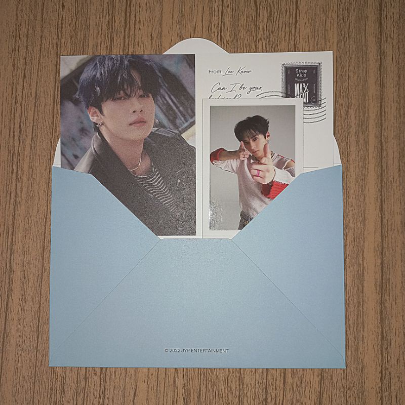 Maxident Love Letter Polaroid POB LEE KNOW, Photopack Lee Know, Love Letter Lee Know, Polaroid Lee K