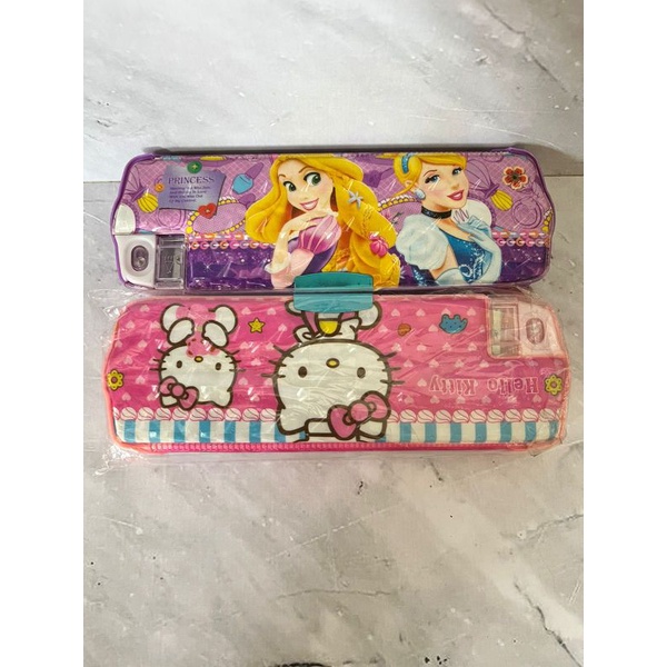 

kotak pensil murah fancy polos doraemon princess pencil case