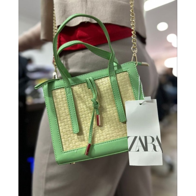 Tas Zara Anyam selempang Office mini