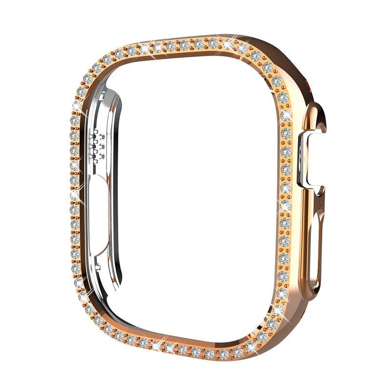 Case Bumper Pelindung Aksen Berlian Tahan Guncangan Tahan Jatuh Untuk Apple Watch Ultra 49mm Iwatch Ultra 49mm
