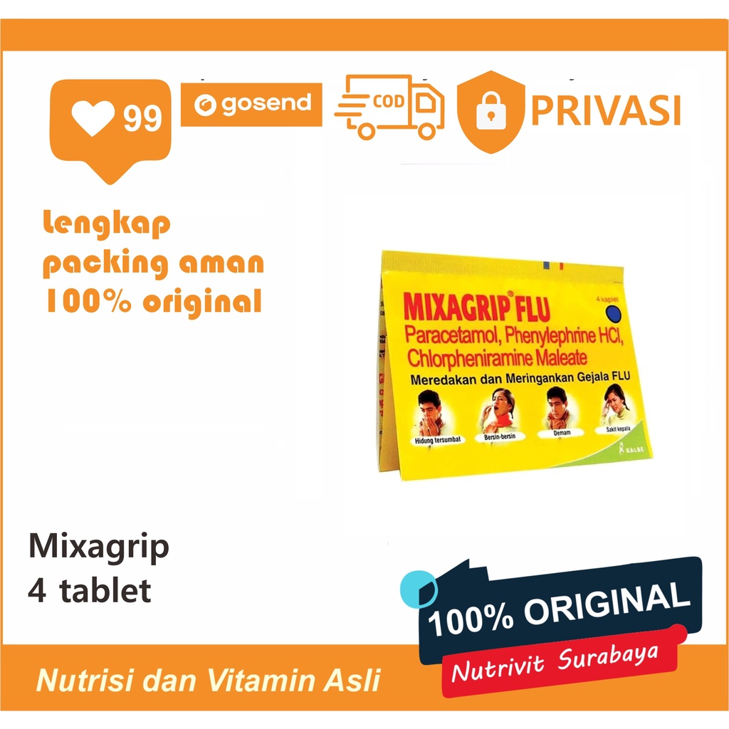 Mixagrip Flu / Flu &amp; Batuk Kuning Hijau