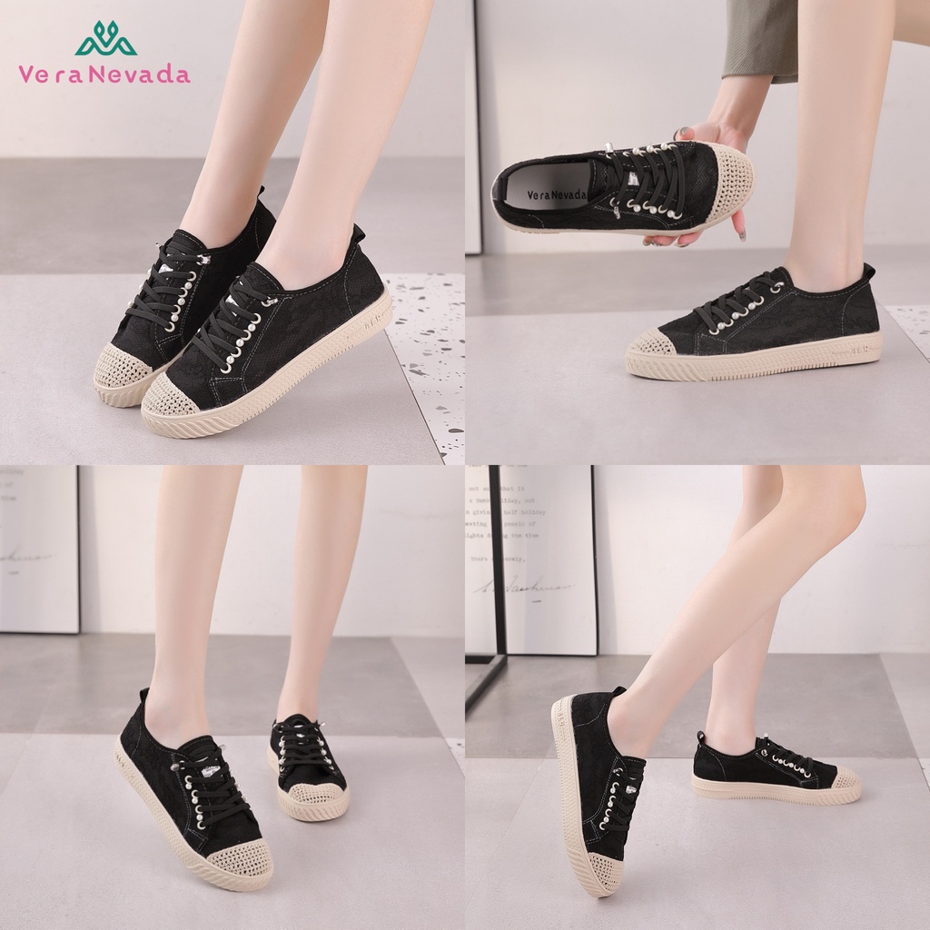 Ivony Seivona - VN1176 Vera Nevada Sepatu Sneakers Brokat Wanita Shoes