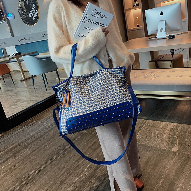 SG1280 syafniegalery hand bag impor kapasitas besar tas anyaman 3166 7768