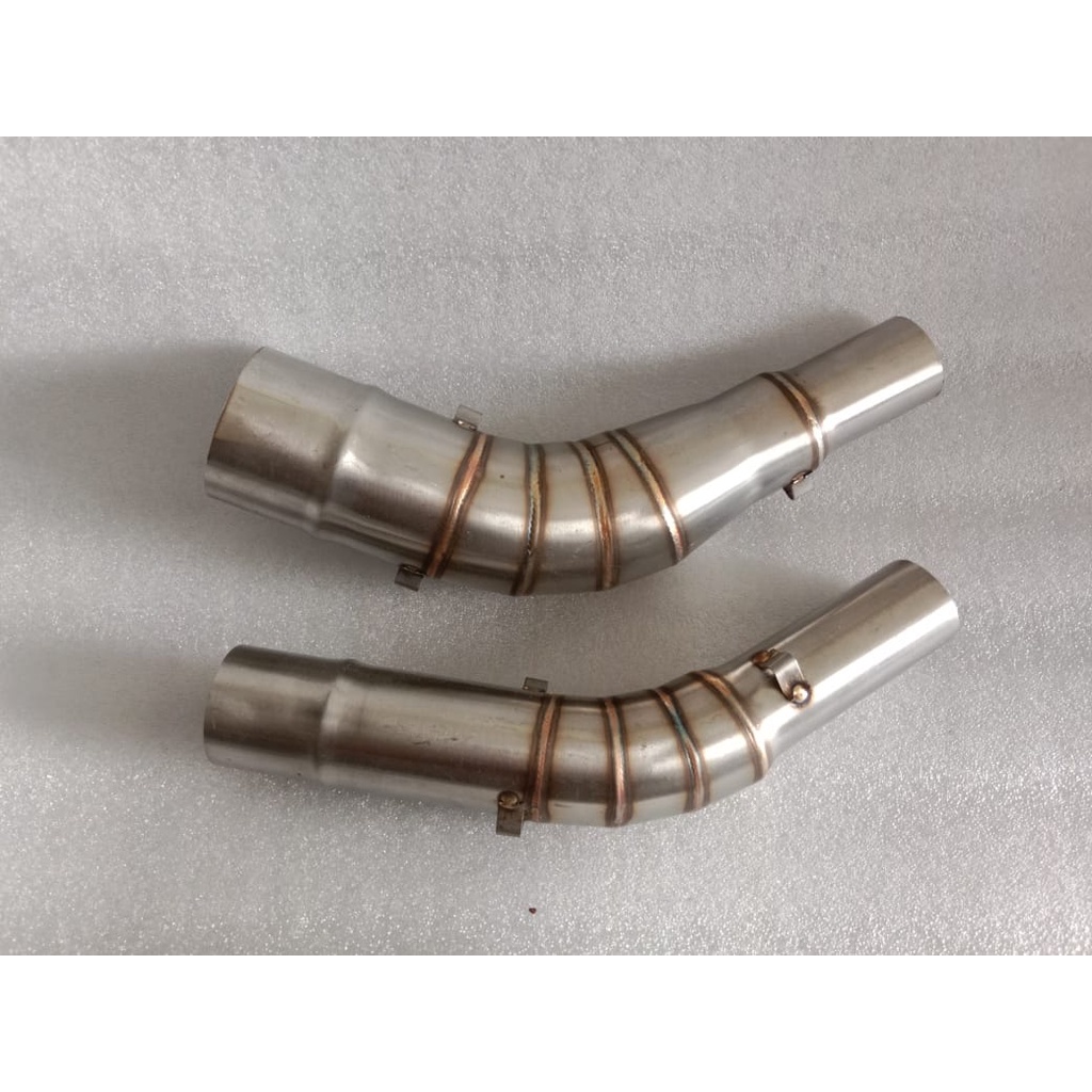 Pipa leter s/sambungan inlet 38/50 mm leheran knlapot standar motor beat vario mio scoopy nmax aerox