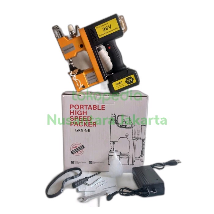 Mesin Jahit Mesin Jahit Karung Beras Gk 9 Baterai Goni Semen Cordless Ori