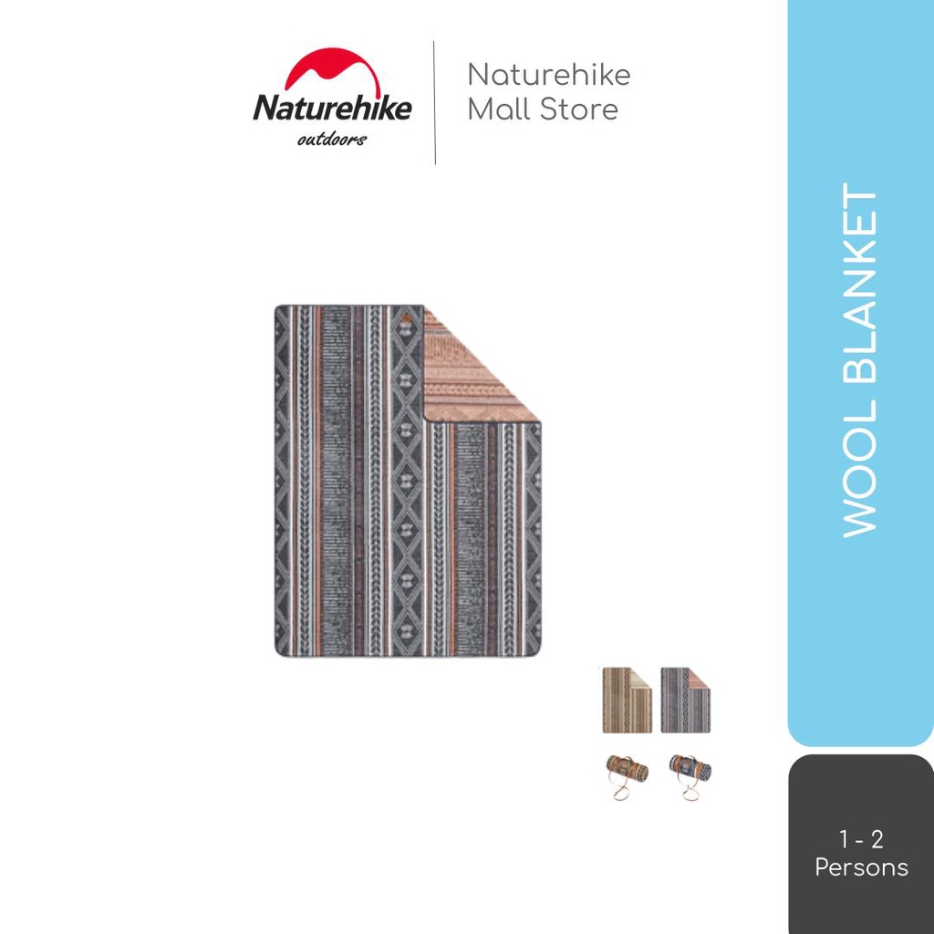 WOOL BLANKET / SELIMUT WOL CAMPING / KARPET NATUREHIKE NH21PS006