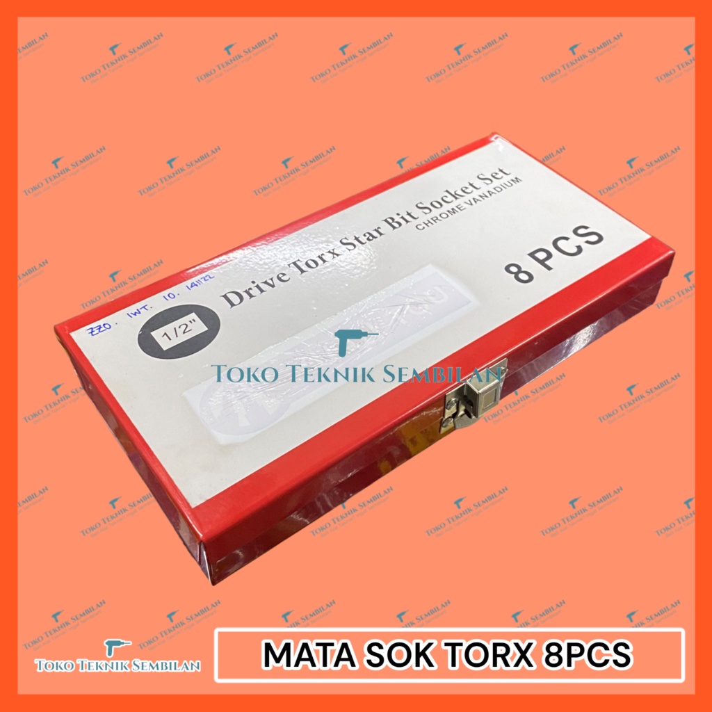 Mata Sok Torx Set/Torx Bit Set 8pcs Brano Taiwan