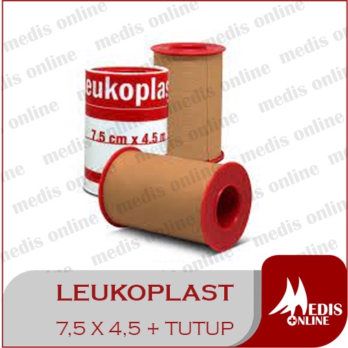 Leukoplast 7,5 cm x 4,5 m + tutup / plester Leukoplast 7,5 cm x 4,5 m + tutup / leukoplast / plester