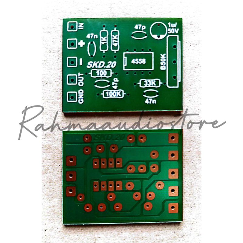 PCB MASTER MIXER MONO 1 POT 3x4 cm