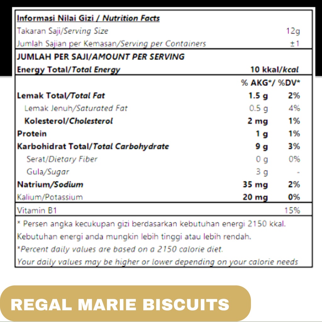 Regal Marie Biskuit Renceng [isi 10]