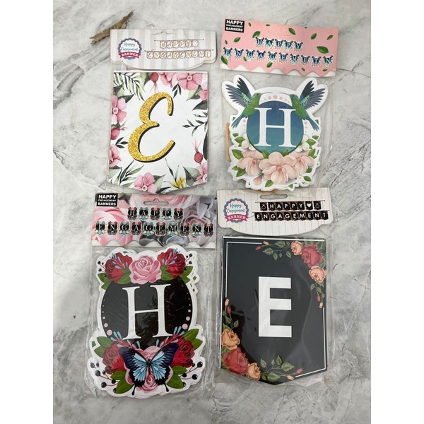 Banner Happy Engagement | Bunting Flag Happy Engagement
