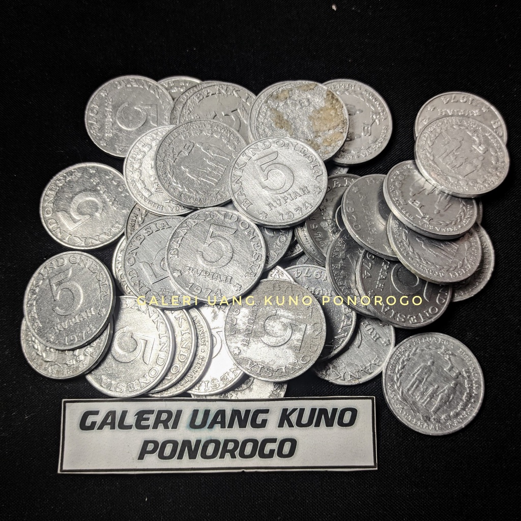 UANG KUNO 5 RUPIAH KB TAHUN 1974 EKONOMIS