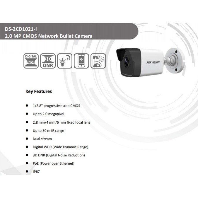 HIKVISION outdoor IP Camera DS-2CD1031-I 3megapixel