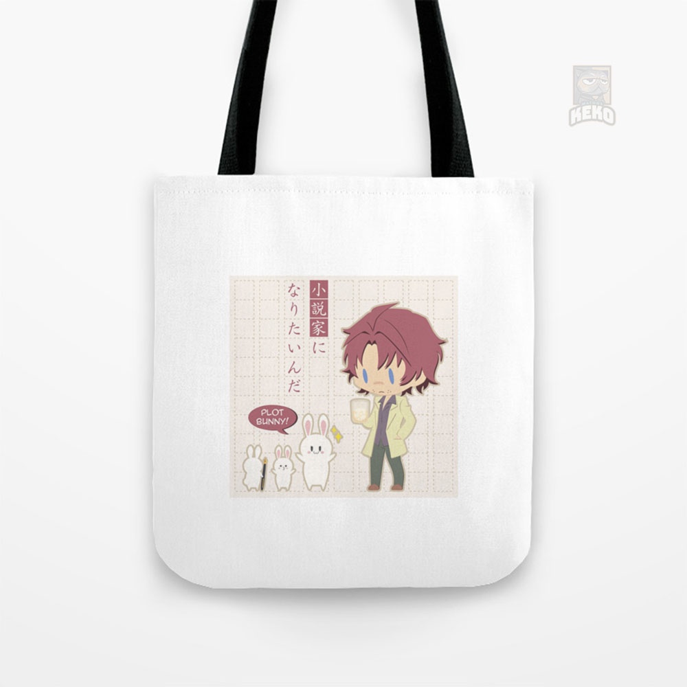 Odasaku wants to be a novelist Tote Bag Kanvas