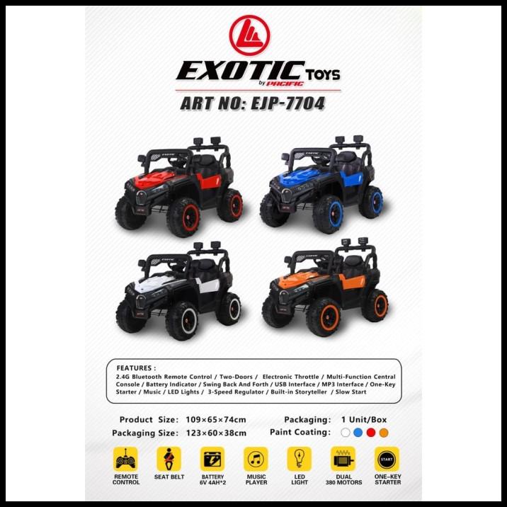 Promo Mobil Aki Anak Jeep Exotic Ejp7704 Ejp7706 Ejp-7704 7706 Remot