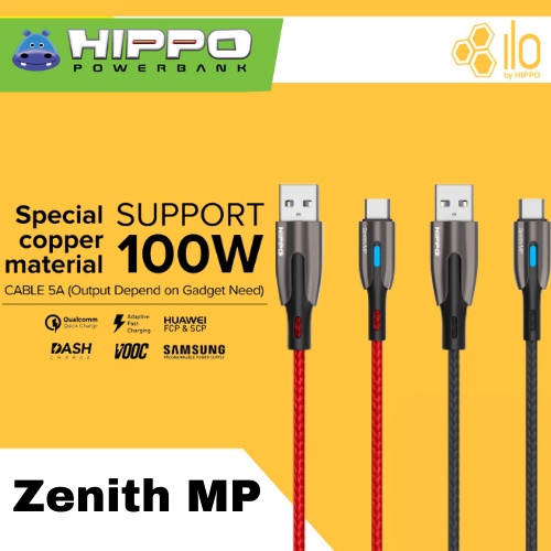 Jual Hippo Cable Kabel Data Fast Charging Charger Zenith MP USB A to