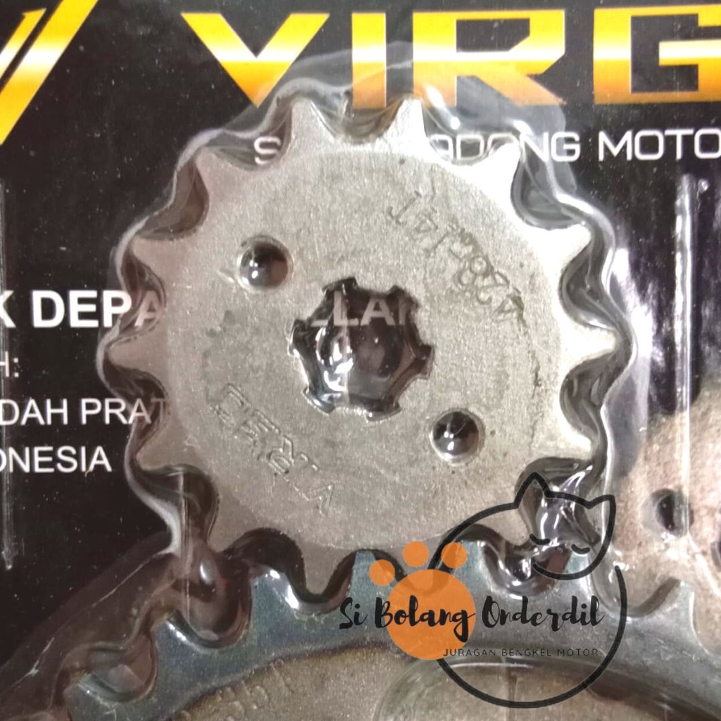 GIR DEPAN BELAKANG MURAH KARISMA (35T/14T) GEAR SET DEPAN + BELAKANG MURAH KARISMA (35T/14T) VIRGO