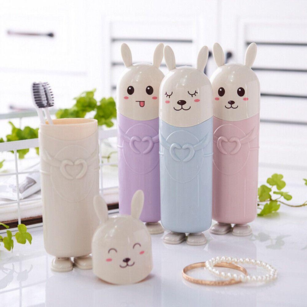 Kotak Odol Sikat Gigi Nanas Anak Dewasa Camping Trip Cute Rabbit Protect Holder