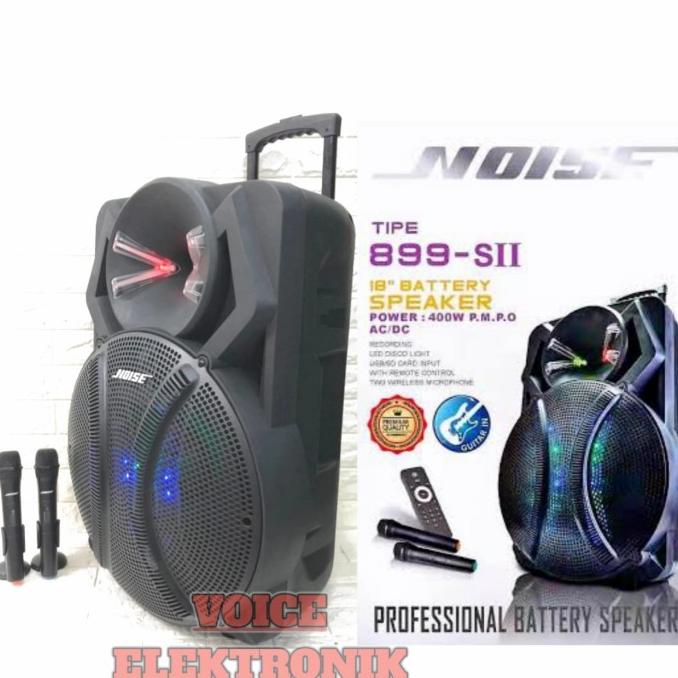 SPEAKER PORTABLE NOISE 899 SII ORIGINAL 18 INCH SPEAKER BLUETOOTH BRG56456ER
