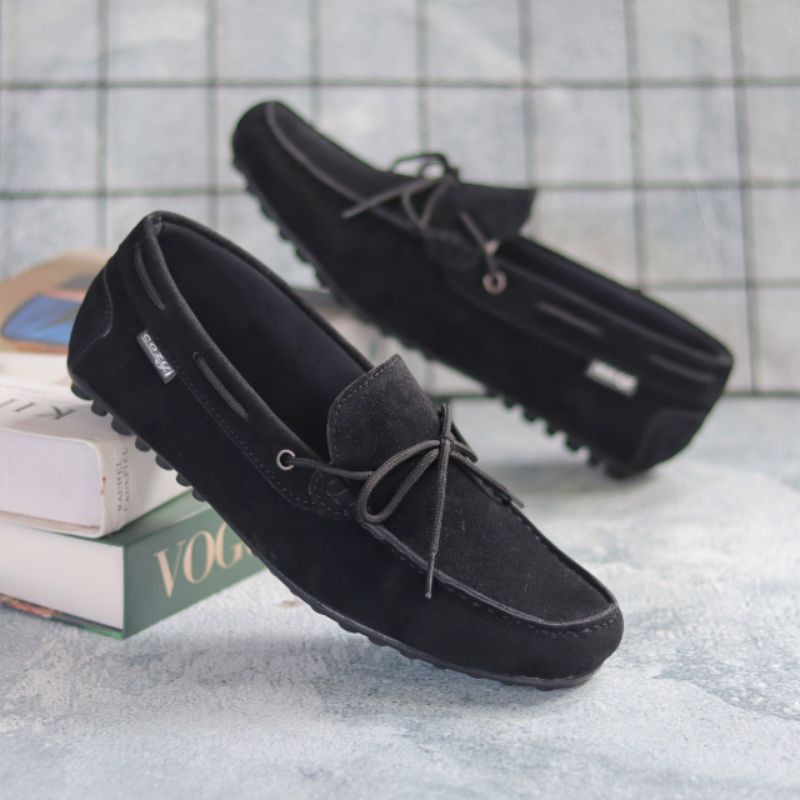 Sepatu Slip On Pria Sepatu Casual Pria Sepatu Kulit Suede Sintetis Sepatu kerja Kuliah Kondangan Xshoesbdg.id x Rennes