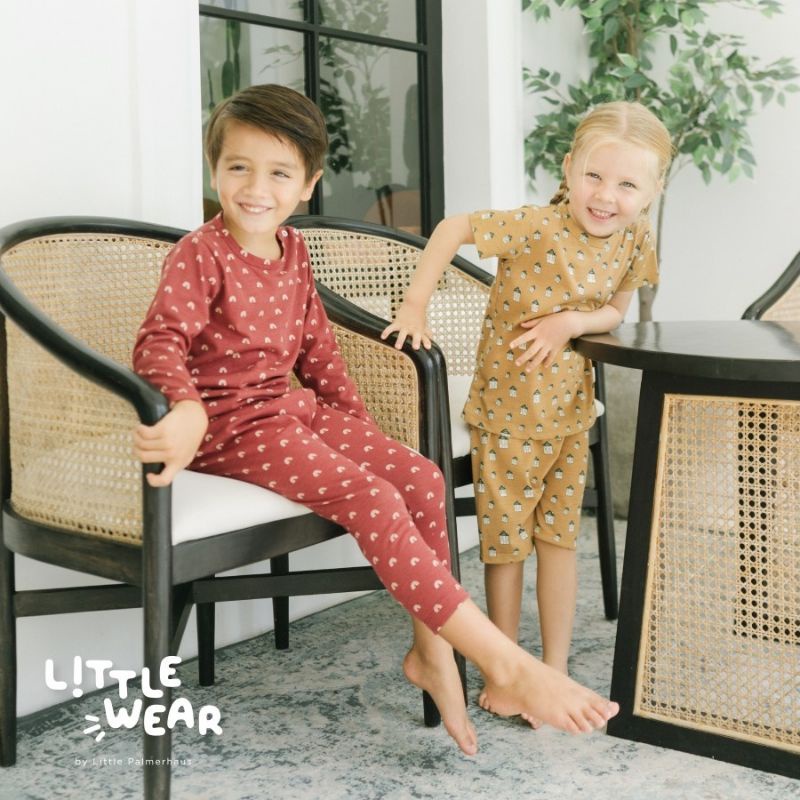 LITTLE PALMERHAUS LITTLE WEAR LONG SLEEVE BABY &amp; KIDS - SETELAN PANJANG KANCING DEPAN LITTLE PALMERHAUS