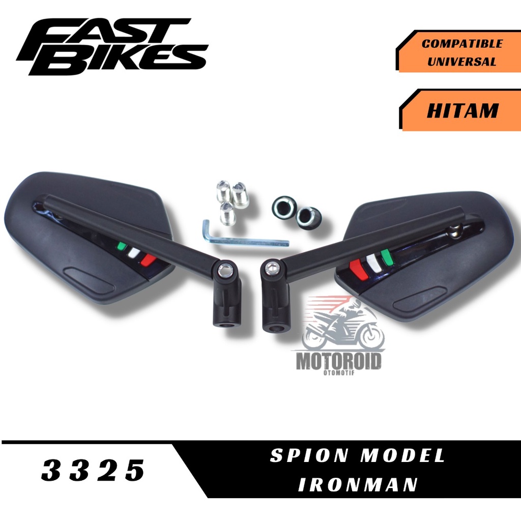 SPION MODEL IRONMAN DAUN ITALIAN DASI VESPA SPION UNIVERSAL