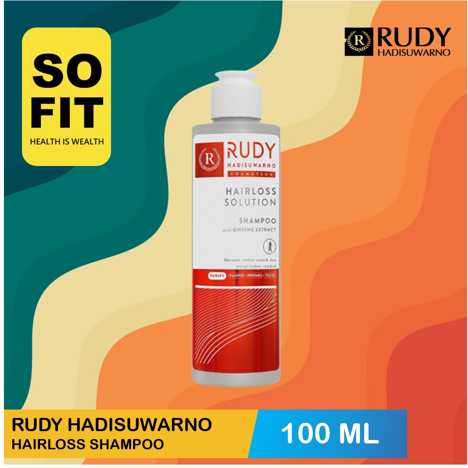 Rudy Hadisuwarno Cosmetics Hairloss Solution Shampoo 100ml 200ml / Shampo Rambut Rontok / Sampo