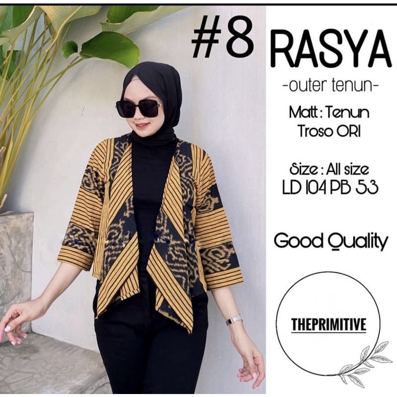 blazer tenun motif ntt + free masker