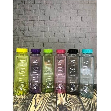 My Bottle Kotak Botol Minum Model Baru Persegi My bottle Transparan Infuser Water