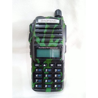 HT Baofeng UV 82 Army 5 Watt Handy Talkie Loreng Doreng Tentara Abri Hijau UV82 UV-82 Urgency Emerge