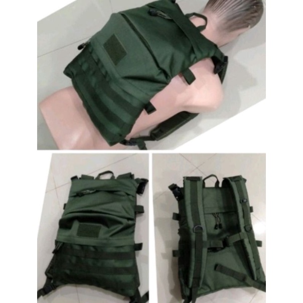 Tas raider slim Hitam Hijau loreng Tan | tas gendong pria |tas ransel Kartika ekapaksi