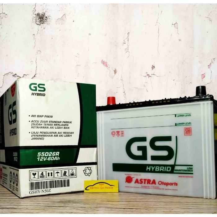 AKI GS ASTRA HYBRID N50Z ACCU AKI GS HYBRID FORD ESCAPE HINO DUTRO