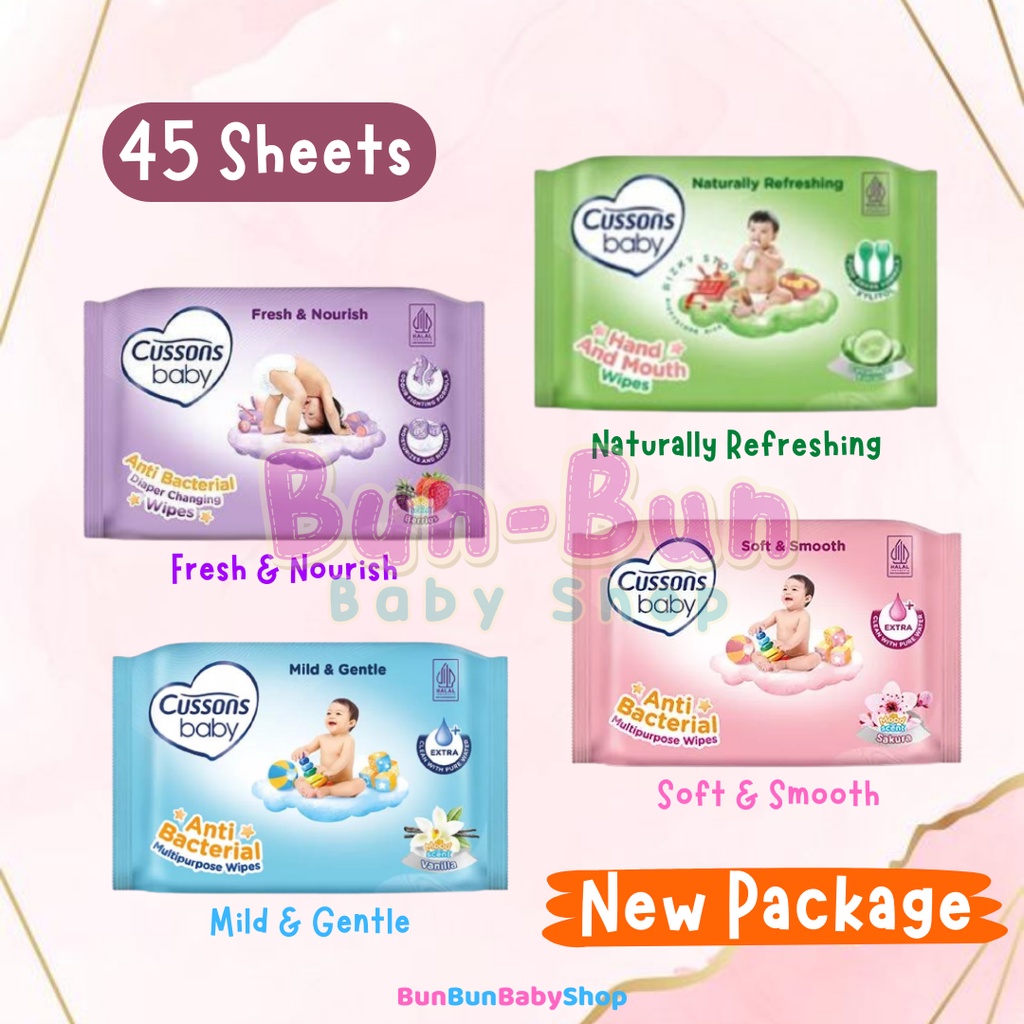 Cussons Wipes Tissue Basah Tisu Baby Wipe Tissu Newborn Perlengkapan Bayi Baru Lahir New Born 50 S Murah Mandi Ganti Popok Peralatan BunBunBabyShop