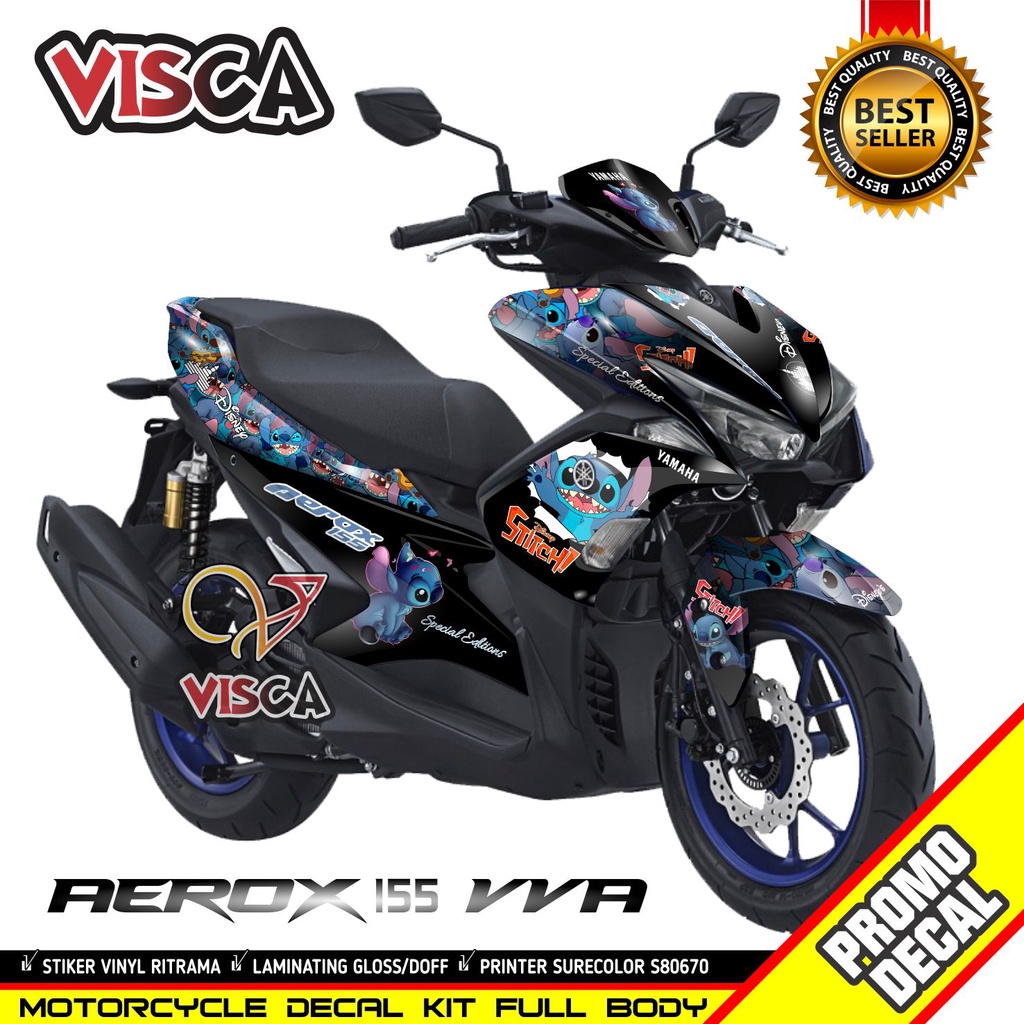 Decal Aerox 155 Full Body Striping Aerox 155 old Stiker Aerox 155 Full Body Stitch