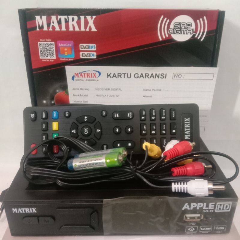 SET TOP BOX MATRIK APPLE  / SET TOP BOX TV DIGITAL / SET TOP BOX RECEIVER TV